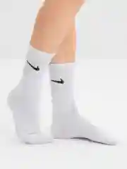 Носки спортивные , хлопок, белые, завышенные, с принтом