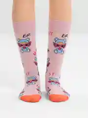Розовый носки женские
