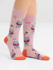 Розовый носки женские