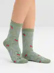 Зеленый носки женские