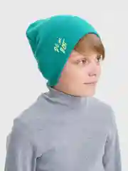 Лесной зеленый шапка детская весенняя