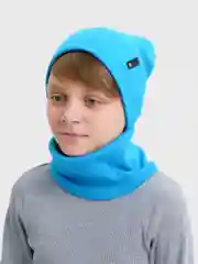 Хром демисезонный комплект шапка и снуд . Весенняя шапка 4-9 лет