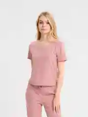 Розовый костюм для дома, Пижама, Штаны и футболка