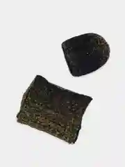 Лесной зеленый комплект шапка женская бини и шарф Каролина