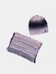 Конфетный комплект шапка женская бини и шарф Каролина