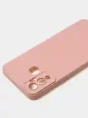 Пудровый чехол для Infinix Hot 12 Play матовый с дополнительной защитой камеры