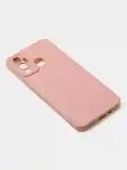 Пудровый чехол для Infinix Hot 12 Play матовый с дополнительной защитой камеры