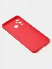 Красный чехол для Infinix Hot 12 Play матовый с дополнительной защитой камеры