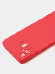 Красный чехол для Infinix Hot 12 Play матовый с дополнительной защитой камеры