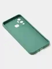 Зеленый чехол для Infinix Hot 12 Play матовый с дополнительной защитой камеры