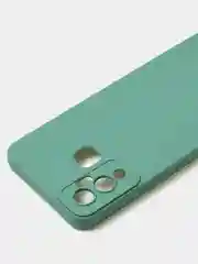 Зеленый чехол для Infinix Hot 12 Play матовый с дополнительной защитой камеры