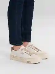 Бежевый кеды женские