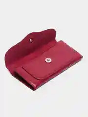 Фуксия женский кошелек из экокожи на магните