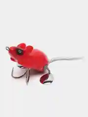 Красный приманка мышь-незацепляйка Namazu Mouse, длина 75 мм, вес 26 гр