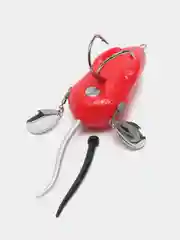 Красный приманка мышь-незацепляйка Namazu Mouse, длина 75 мм, вес 26 гр
