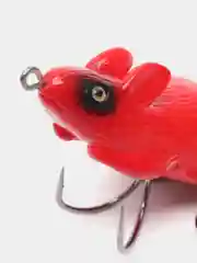 Красный приманка мышь-незацепляйка Namazu Mouse, длина 75 мм, вес 26 гр