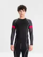 Красный рашгард мужской, компрессионный