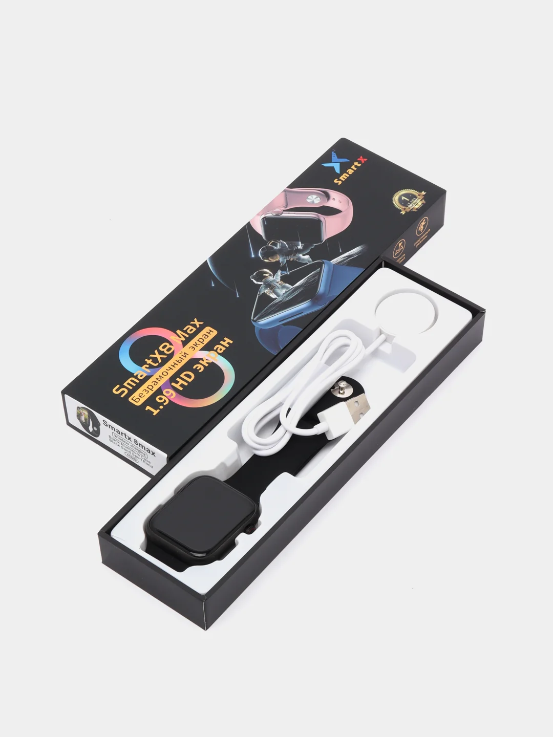 Черный смарт-часы SmartX 8 Max NFC
