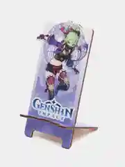 Деревянная подставка под телефон по игре "Genshin Impact", Синобу