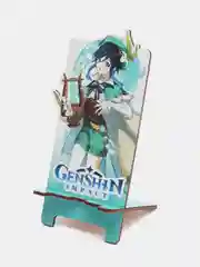 Деревянная подставка под телефон по игре "Genshin Impact", Венти