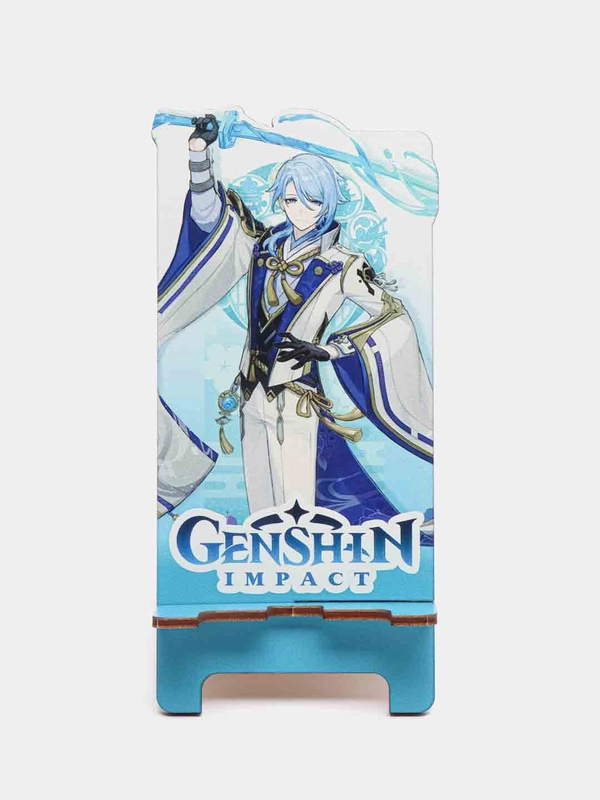 Деревянная подставка под телефон по игре "Genshin Impact", Аято