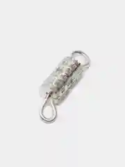Серый меланж замочки цилиндрические для бижутерии, набор 10 штук