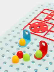 Светло-синий 3d конструктор, разные виды