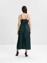 Зеленый вечернее платье