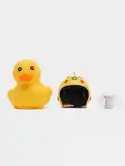 Алый игрушка "Утка", в очках и шлеме с пропеллером, на руль мотоцикла,велосипеда, самоката,авто