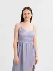 Серый вечернее платье