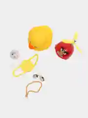 Зеленый игрушка "Утка", в очках и шлеме с пропеллером, на руль мотоцикла,велосипеда, самоката,авто
