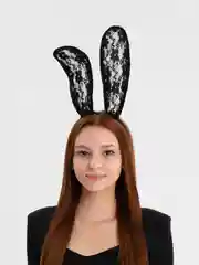 Желтый маскарадный ободок для карнавала / ободок кошечки / зайчика / мышки / ушки