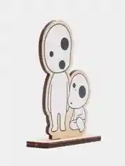 Деревянная 2D фигурка по аниме "Принцесса Мононоке", Кодама