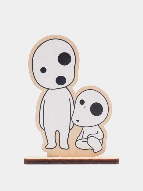 Деревянная 2D фигурка по аниме "Принцесса Мононоке", Кодама