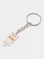 Белый брелок "Котенок"
