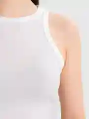Белый топ женский базовый однотонный