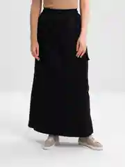 Юбка карго черная