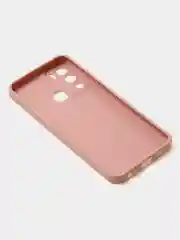 Пудровый чехол для Infinix Hot 12i матовый, с дополнительной защитой камеры