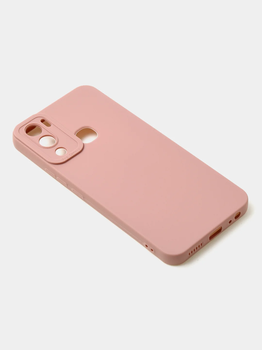 Пудровый чехол для Infinix Hot 12i матовый, с дополнительной защитой камеры