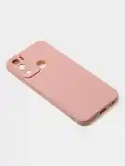 Пудровый чехол для Infinix Hot 12i матовый, с дополнительной защитой камеры