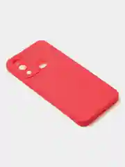 Красный чехол для Infinix Hot 12i матовый, с дополнительной защитой камеры