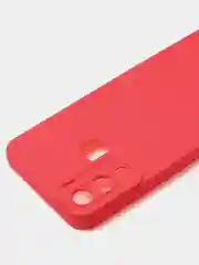 Красный чехол для Infinix Hot 12i матовый, с дополнительной защитой камеры