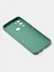 Зеленый чехол для Infinix Hot 12i матовый, с дополнительной защитой камеры