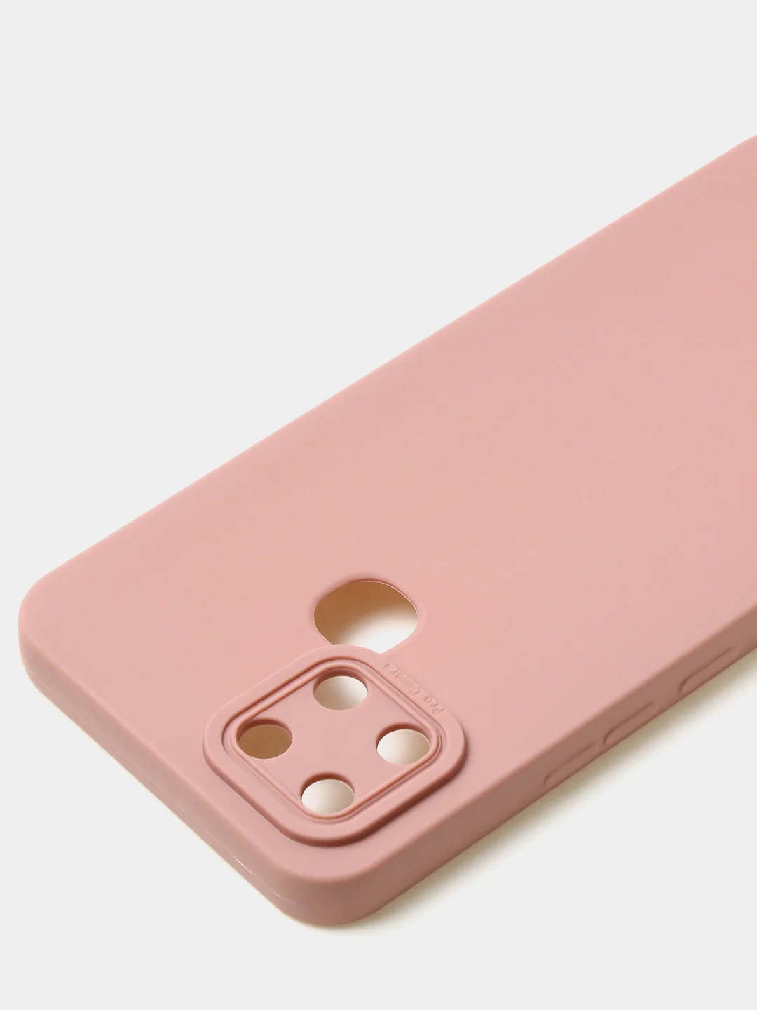 Пудровый чехол для Infinix Smart 6, матовый, с дополнительной защитой камеры