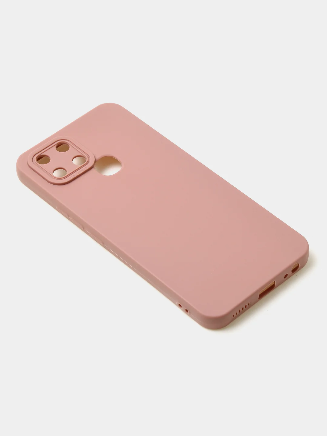 Пудровый чехол для Infinix Smart 6, матовый, с дополнительной защитой камеры