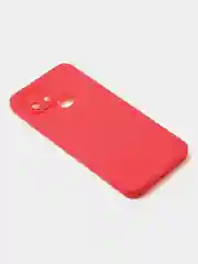 Красный чехол для Infinix Smart 6, матовый, с дополнительной защитой камеры
