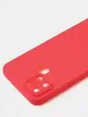 Красный чехол для Infinix Smart 6, матовый, с дополнительной защитой камеры