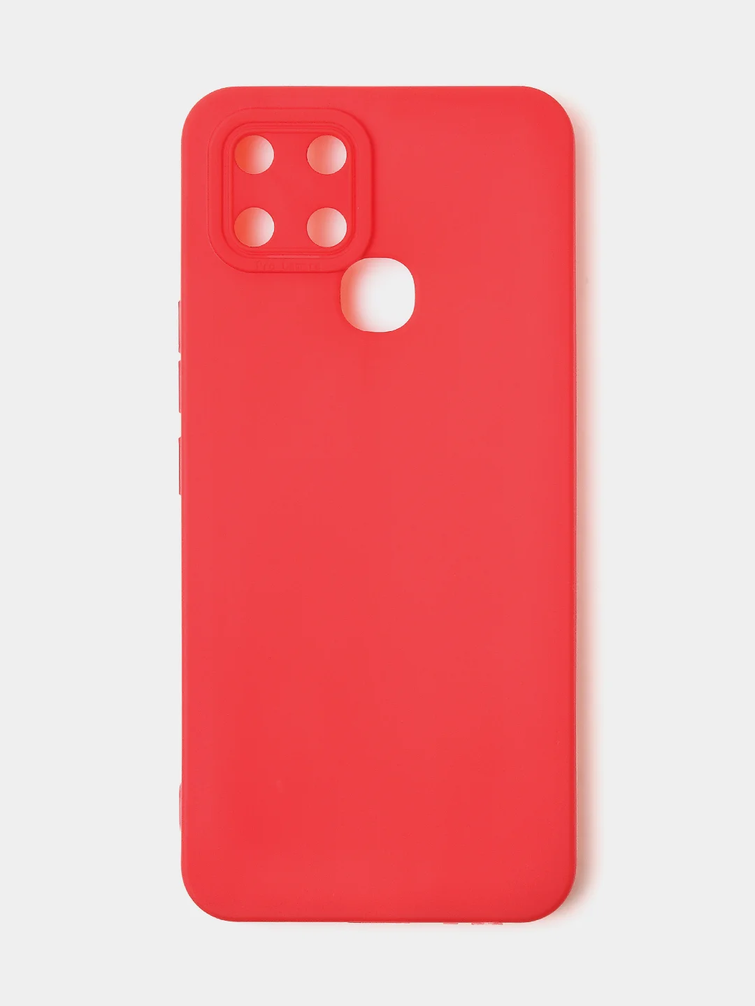 Красный чехол для Infinix Smart 6, матовый, с дополнительной защитой камеры