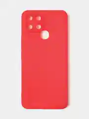 Красный чехол для Infinix Smart 6, матовый, с дополнительной защитой камеры