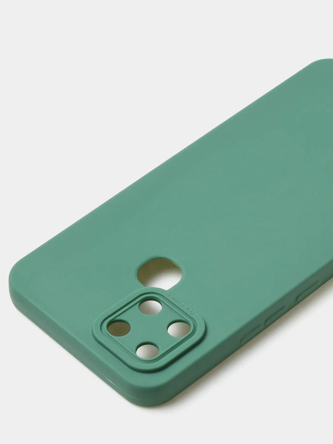 Зеленый чехол для Infinix Smart 6, матовый, с дополнительной защитой камеры